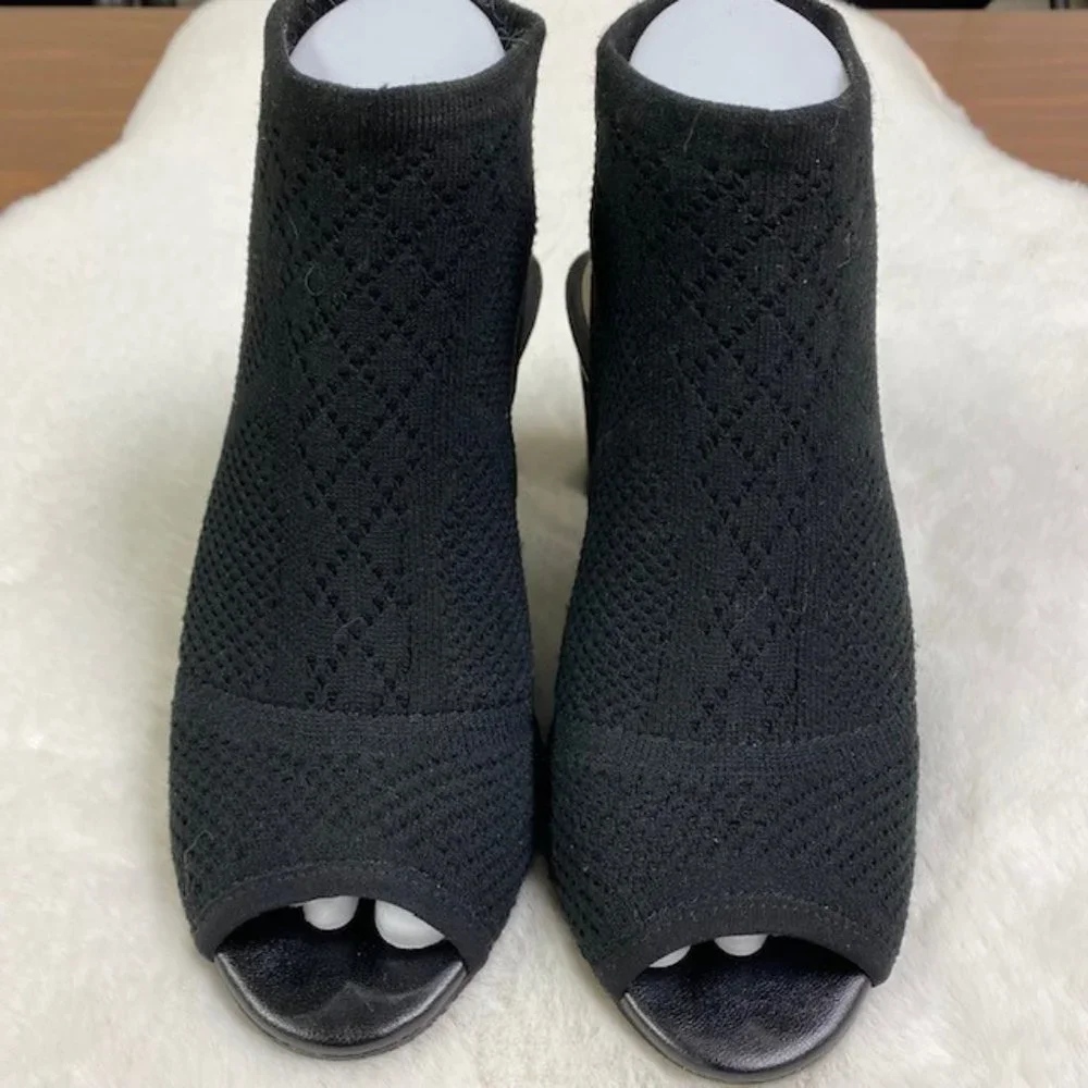 Life Stride Alita Peep Toe‎ Open Back Heels, size 6